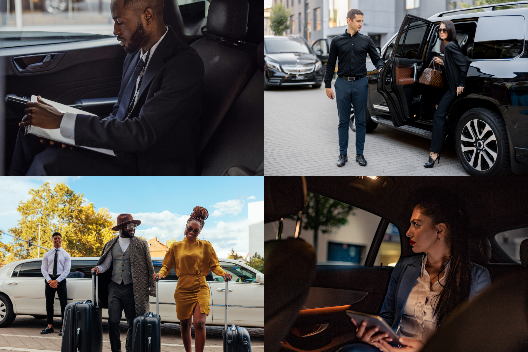 Luxury chauffeur-driven fleet from SCALE Premier Transport providing discreet executive ground transportation, VIP airport transfers, and premium travel services in Atlanta.